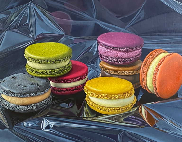 Sieben Macarons